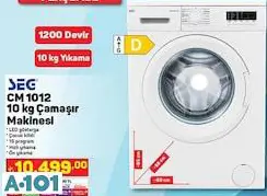 SEG 10 KG ÇAMAŞIR MAKİNESİ SEG 10 KG ÇAMAŞIR MAKİNESİ